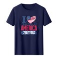 thumbnail image 4 of Mens Patriotic T Shirts 250 Year American Anniversary Shirt Usa Flag Print Round Neck Tops Muscle Short Sleeve Tees 4th of July Outfits, 4 of 5