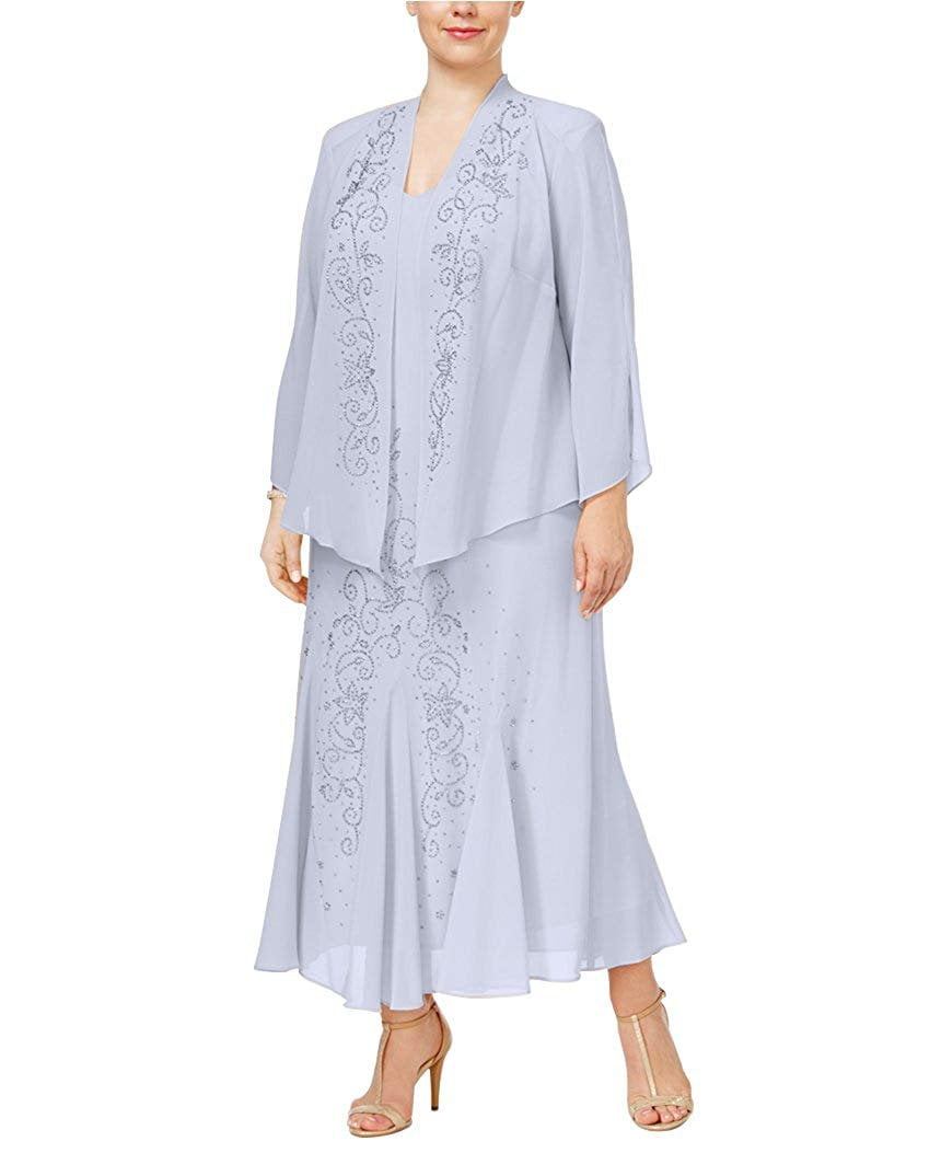 plus size beaded jacket dress