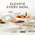 thumbnail image 4 of Maison Neuve Gianna 12-Piece Dinnerware Ceramic Serving Bowls Set, White, 4 of 9