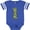 Football Blue and White, variant on Inktastic Green Camo 1st Birthday Boys Baby Bodysuit