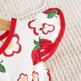 thumbnail image 5 of Xmyrz Little Girls Dresses Vacation Dresses Outgoing Skin-Friendly Refreshing Strawberry Fly Sleeve Casual Dresses Going Out Dresses Cute Dresses, 5 of 6