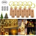thumbnail image 1 of 10 Pièces 20 LED 2M BouteillesLight Warm White Lumière de Bouteille de vin Lumières d'humeur, 1 of 5