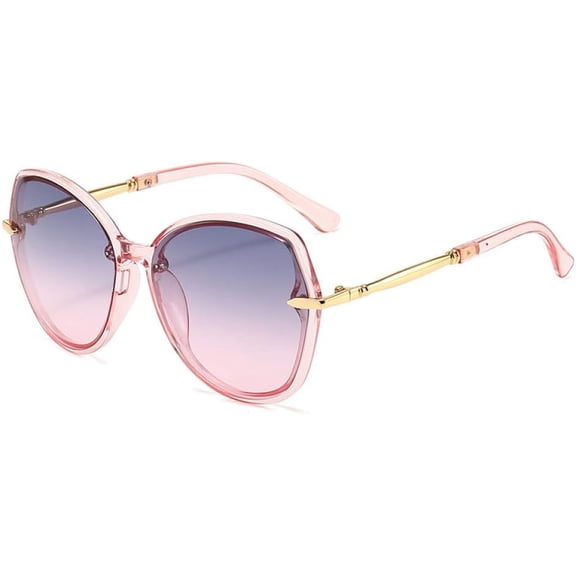 Mewfacos Sunglasses women's metal all-match sunglasses large frame sunglasses women's sunglasses