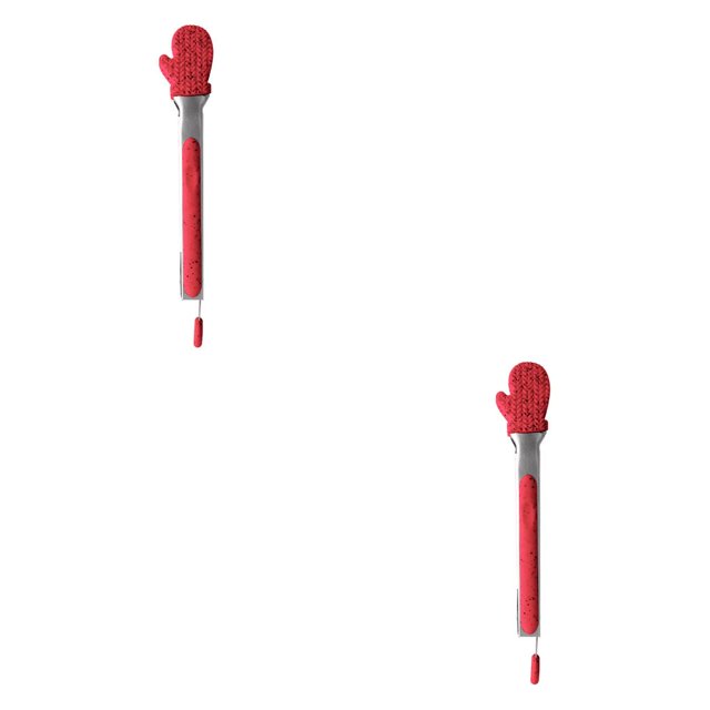 Yuarrent Navidad silicona metal comida cocina barbacoa clip pan pinzas cocina abrazaderas Type1 NO1 Yuarrent CBP147651