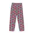 thumbnail image 5 of Xecao Hand Drawn Strawberry Men's Straight Lounge Pajama Pants: The Ultimate in Comfortable Sleepwear, 5 of 9
