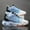 White Blue, variant on Men's Lightweight Breathable Running Sneakers with Air Cushion Shock Absorption & Anti-Slip Sole - Mid-Top Sneakers Suitable for, Gym, Casual Wear - - Footwear