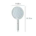 thumbnail image 2 of Nkmbld Electric Handheld Bug Zapper, Indoor/Outdoor Electric Fly Swatter Racket for Flies Insect Killer Trap Home Office Camping Patio, White, 2 of 8