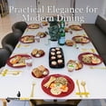 thumbnail image 6 of Impresserve Edge Collection 8" Disposable Plates, Cranberry Red (20 Pack) Heavy-Duty Plastic Dinnerware for Appetizers, Weddings, Parties, and Catering, 6 of 9