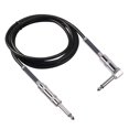 thumbnail image 3 of Cable de guitarra de 1/4 pulgadas a ángulo 1/4 pulgadas 6,35mm perfke pro Audio 3 metros, 3 of 9