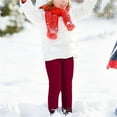thumbnail image 6 of KAWELL Girl's Fleece Lined Leggings Warm Winter Trousers Cotton Solid, 6 of 6
