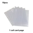 thumbnail image 3 of 10 Pieces Binder Pages Photo Album Sheets Assortment Stamps Currency Paper Money Storage Organizer Waterproof PP Pockets 1 Slot, 3 of 9
