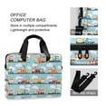 thumbnail image 4 of FORMRS 16" Laptop Bag Carrying Sleeve Case with Handle Travel Shoulder Briefcase, Cartoon Train Pattern, 4 of 8