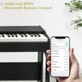 thumbnail image 6 of GLARRY Digital Piano 88-Key Home Full Weighted Hammer Heavy Action Digital Piano for All Experience Levels, Beginer, Portable Electric Keyboards Piano, Triple Pedals (Black), 6 of 6