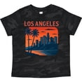 thumbnail image 3 of Inktastic Los Angeles Palm Trees Sunset Boys or Girls Toddler T-Shirt, 3 of 5