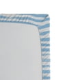 thumbnail image 3 of Ambesonne Harbour Stripe Fitted Sheet, Soft Simplistic, King Size, Pale Blue White, 3 of 3