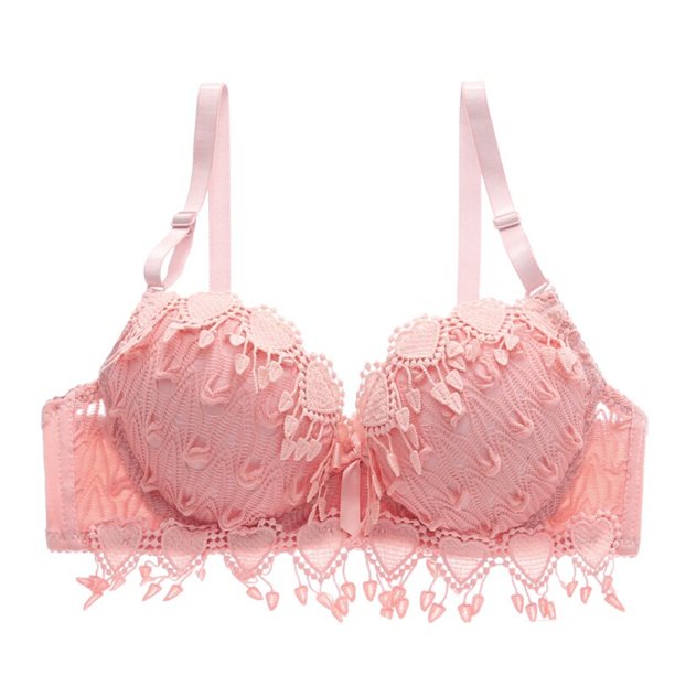 Push Up Bra for Women Demi Cup Padded Underwire Supportive Add Size Bras Lace Everyday Comfort