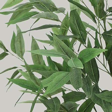 Kojooin Artificial Tree Plant Eucalyptus Tree 60 inches Tall,Modern Large Fake Plant Decor in Pot for Indoor Outdoor,Green