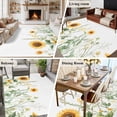 thumbnail image 6 of Sunflower Area&nbsp;Rug 6x9ft Spring Flower Leaf Non-Slip&nbsp;Washable Square&nbsp;Rugs Soft Felt Indoor Floor Mat for Bedroom Kitchen Living Room Bathroom, 6 of 9