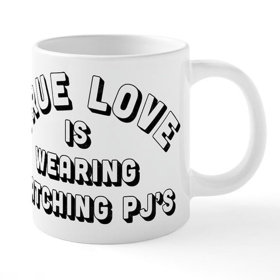 CafePress - True Love Is Wearing Matchi - 20 Oz White Ceramic Mega Mug