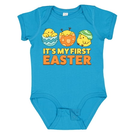 

Inktastic It s My First Easter Gift Baby Boy or Baby Girl Bodysuit