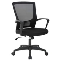 Home Office Chair Ergonomic Desk Chair -Back Mesh Lumbar Support Comfortable Executive Adjustable Rolling Swivel Task Chair Armrests Meetig Room Office Home Black, 24 x 20.8 x 39.4 inches