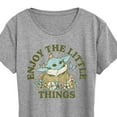 thumbnail image 3 of Star Wars - The Mandalorian Enjoy The Little Things  - Wo Men's Short Sleeve Graphic T-Shirt, 3 of 5