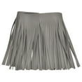 thumbnail image 1 of Unique Bargains 2 Yards 6 Inch Faux Leather Fringe Trim Tassel Fringe for Sewing, Gray, 1 of 6