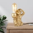 thumbnail image 2 of Modern Table Light Gold Monkey Desk Lamp Unique Resin Monkey Lighting Fixture, 2 of 12