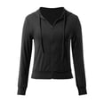 thumbnail image 3 of Ladies Yoga Hooded Slim Fitness Clothes High Elastic Breathable Running Jacket Clothes for Women Women Vest plus Juniors Zip up Hoodie Women Turtleneck Hoodie Jackets Long Sleeve Casual Color Women, 3 of 4