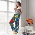 thumbnail image 6 of Picia Vehicles Cartoon with Funny Drivers Womens Soft Woven Cotton Elastic Waistband Sleep Pajama Pant Lounge Sleep Pant With Pockets And Drawstring-, 6 of 9