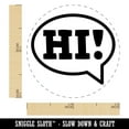 thumbnail image 2 of Hi in Text Callout Rubber Stamp for Scrapbooking Crafting Stamping - Mini 1/2 Inch, 2 of 7