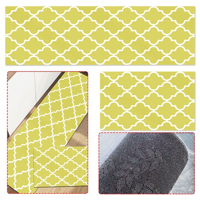 Ljstore Home Alfombras y tapetes de cocina Juego de dos piezas de tapetes absorbentes y absorbentes de aceite para cocina larga