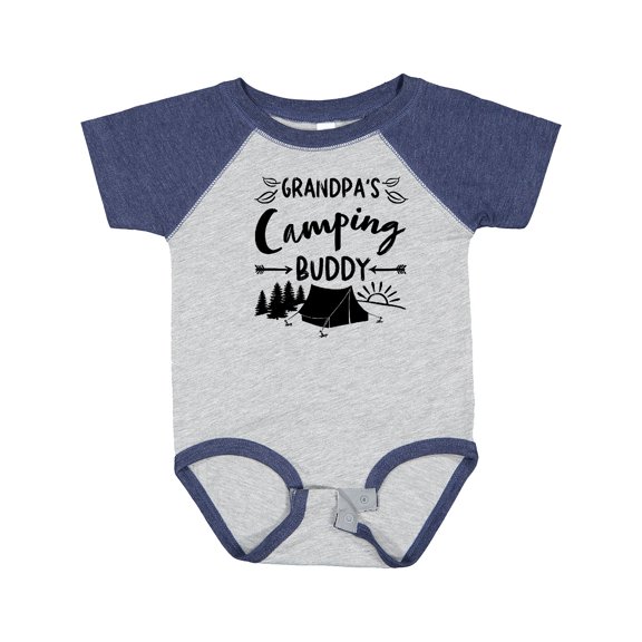 Inktastic Grandpas Camping Buddy Boys or Girls Baby Bodysuit