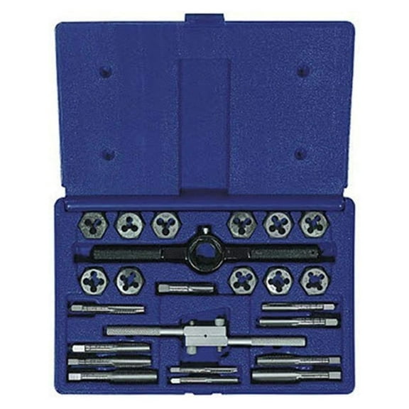 DyGTyX Industrial Tools 24614 Fractional Tap and Hex Die Set, 24-Piece