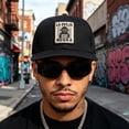 thumbnail image 4 of Gorra trucker Snapback con parche y estampado de ovejas | Gorra ajustable con visera curva | Parte trasera de malla transpirable para niños, 4 of 8