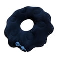 thumbnail image 3 of MERIGLARE Inflatable Donut Cushion Petal Shaped Donut Pillow for Car Road Trips Trains spring valve, 3 of 9