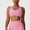 Hot Pink, variant on Racerback Workout Bras for Women Fitness Padded Summer Bra for Women Plain Open Back Plunge No Wire Bras