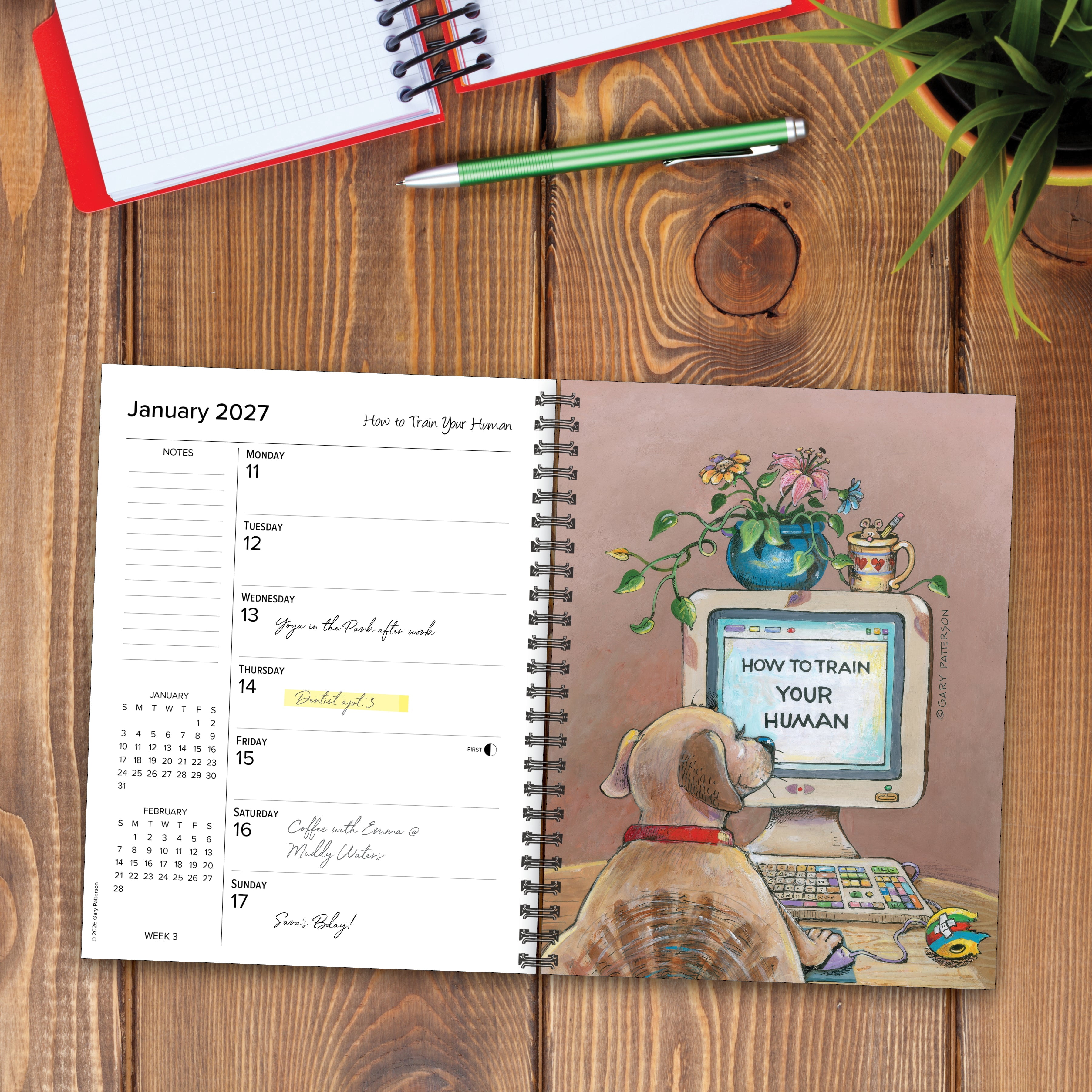 Willow Creek Press, Dogs by Gary Patterson 2027 Engagement Calendar
