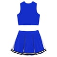 thumbnail image 5 of MSemis Kid Girls Cheerleading Dance Outfits Sleeveless Crop Top with Pleated Skirts, 5 of 5