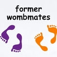 thumbnail image 2 of CafePress - Former Wombmates (Purple/Orange) Body Suit - Baby Light Bodysuit, Size Newborn - 24 Months, 2 of 4
