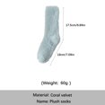 thumbnail image 3 of ZSQDM Women's Socks Long Haired Socks For Women Autumn And Winter Sleep Socks Warm Furry Socks Floor Socks With Plush And Thickened Mid Tube Socks Ankle Athletic Running Socks, 3 of 3