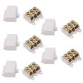 thumbnail image 3 of Electrical Cable Junction Box, Quick Wire Connector 1 In 2 Out 2.5-16mm² Range Flame Retardant 1000V Brass 5pcs  For Ammeter For Switch, 3 of 8