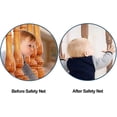 thumbnail image 3 of Red de seguridad para niños de 300 x 74 cm, red de seguridad para escaleras con cuerdas de nailon y correas de hebilla (marrón), 3 of 4