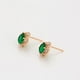 thumbnail image 4 of Aretes Broquel Corazón Con Esmeralda y Swarovski Oro 18K Lam dorado Unitalla, 4 of 7