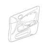 Genuine OE Jaguar Door Trim Panel - XR855364LGJ