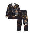 thumbnail image 1 of Balery Casino Cards Poker Pijama para Hombre de Dos Piezas con Manga Larga, Conjunto de Dormir y Descanso Suave con Bolsillos-XX-Large, 1 of 7