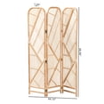 thumbnail image 5 of bali & pari Firenze Rattan BOHO Room Divider, Natural Brown, 5 of 5