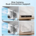 thumbnail image 3 of 4K PTZ POE Wired & WiFi Security Camera Outdoor, Dual Network, Auto Tracking ONVIF Security Cam, Color Night Vision, Human/Vehicle Detection, 2-Way Audio, Waterproof, 24/7 Recording, CamHiPro, 3 of 4