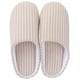 thumbnail image 1 of EeaseMX Pantuflas acogedoras de rayas beige, estilo japonés, mullidas, para adultos, abrigadas, para otoño e invierno (talla M, talla 38-39), 1 of 7