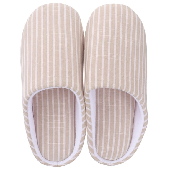 CTIRCHIU Men's Soft Beige Indoor Slippers, 1 Pair Comfortable Cozy Footwear for Relaxation and Everyday Home Use